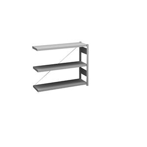 Hofe Sideboard-Steckregal, verzinkt Höhe 825 mm, 3 Böden, Anbauregal Bodentiefe 300 mm, Fachlast 150 kg