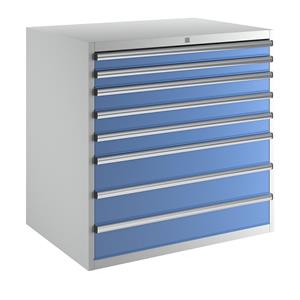 EUROKRAFTpro Ladekast, hoogte x breedte x diepte = 1000 x 1023 x 725 mm, laden 2 x 75, 3 x 100, 3 x 150 mm