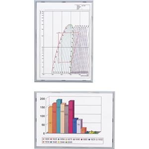 Info-Display Rahmen aus Polystyrol, aluminiumfarben HxBxT 448 x 322 x 23 mm, DIN A3, VE 2 Stück