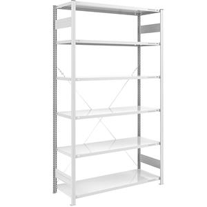 EUROKRAFTpro Grootvak-inhaakstelling, lichtgrijs RAL 7035, stellinghoogte 2500 mm, veldlast 1000 kg, basisstelling, breedte x diepte = 1300 x 600 mm
