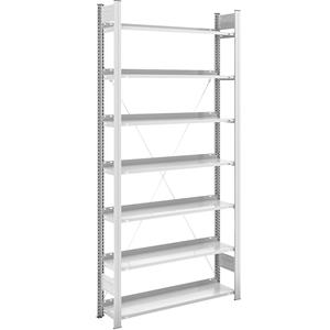 hofe Dossier-inhaakstelling, RAL 7035, stellinghoogte 2350 mm, enkelzijdig, basisstelling, b x d = 1000 x 300 mm