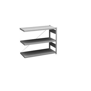 Hofe Sideboard-Steckregal, verzinkt Höhe 825 mm, 3 Böden, Anbauregal Bodentiefe 400 mm, Fachlast 145 kg