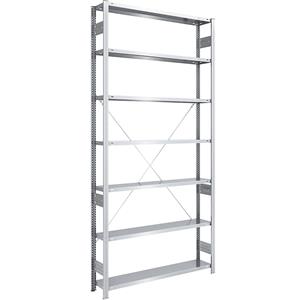 hofe Grootvak-inhaakstelling, hoogte 3000 mm, basisstelling, vakdraagvermogen 200 kg, verzinkt