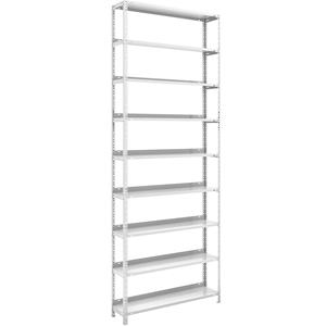 hofe Dossier-schroefstelling, lichtgrijs RAL 7035, stellinghoogte 2900 mm, basisstelling, breedte x diepte = 1000 x 300 mm