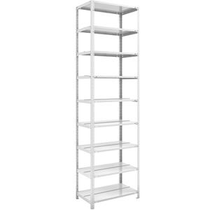hofe Dossier-schroefstelling, lichtgrijs RAL 7035, stellinghoogte 2900 mm, dubbelzijdig, basisstelling, breedte x diepte = 750 x 600 mm