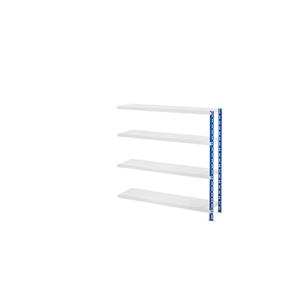 EUROKRAFTbasic Großfach-Steckregal mit Stahlblechböden Tiefe 500 mm Anbauregal, HxB 1508 x 1525 mm