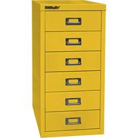 BISLEY MultiDrawer™ 29 serie, A4, 6 laden, geel