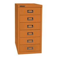 BISLEY MultiDrawer™ 29 serie, A4, 6 laden, oranje