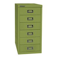 BISLEY MultiDrawer™ 29 serie, A4, 6 laden, groen