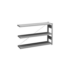 Hofe Sideboard-Steckregal, verzinkt Höhe 825 mm, 3 Böden, Anbauregal Bodentiefe 300 mm, Fachlast 175 kg