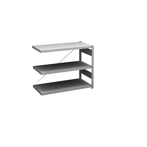 Hofe Sideboard-Steckregal, verzinkt Höhe 825 mm, 3 Böden, Anbauregal Bodentiefe 500 mm, Fachlast 140 kg