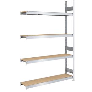 hofe Grootvak-inhaakstelling met spaanplaten, hoogte 2500 mm, breedte 1500 mm, veldlast 1750 kg, diepte 400 mm, aanbouwstelling