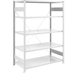 EUROKRAFTpro Grootvak-inhaakstelling, lichtgrijs RAL 7035, stellinghoogte 2000 mm, veldlast 1600 kg, basisstelling, breedte x diepte = 1300 x 800 mm