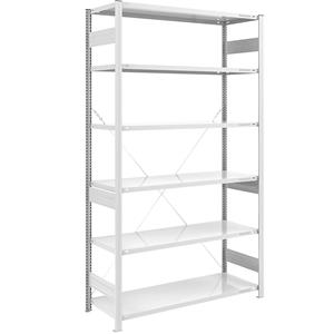 EUROKRAFTpro Grootvak-inhaakstelling, lichtgrijs RAL 7035, stellinghoogte 2500 mm, veldlast 2500 kg, basisstelling, breedte x diepte = 1300 x 600 mm