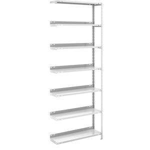 hofe Dossier-schroefstelling, lichtgrijs RAL 7035, stellinghoogte 2200 mm, aanbouwstelling, breedte x diepte = 750 x 300 mm