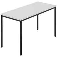 Rechthoekige tafel, vierkante buis met coating, b x d = 1200 x 600 mm, grijs / antracietkleurig