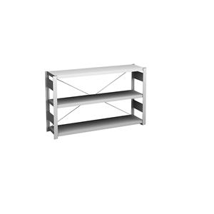 hofe Lage inhaakstelling, lichtgrijs, hoogte 825 mm, 3 legborden, basisstelling, legborddiepte 300 mm, vakdraagvermogen 175 kg