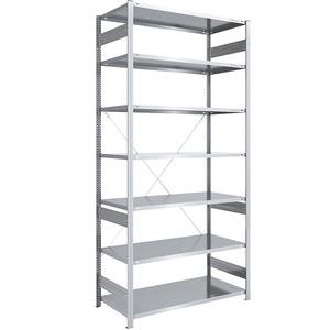 EUROKRAFTpro Grootvak-inhaakstelling, verzinkt, hoogte 3000 mm, veldlast 1700 kg, basisstelling, b x d = 1300 x 800 mm