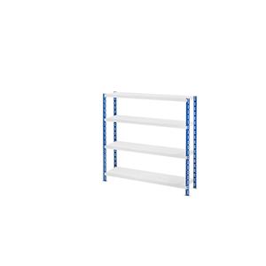 EUROKRAFTbasic Grootvak-inhaakstelling met plaatstalen legborden, diepte 400 mm, basisstelling, h x b = 1508 x 1550 mm