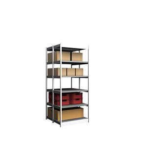 hofe Robuuste inhaakstelling, dubbelzijdig, stellinghoogte 2500 mm, lichtgrijs / verzinkt, legbordbreedte 1025 mm, basisstelling, breedte x diepte = 1025 x 500 mm