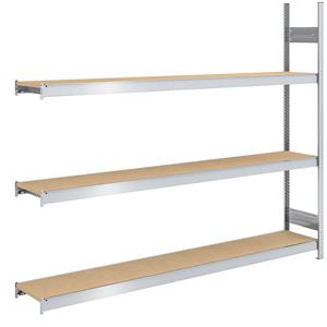 hofe Grootvak-inhaakstelling met spaanplaten, hoogte 2000 mm, breedte 2250 (2 x 1125) mm, veldlast 1200 kg, diepte 400 mm, aanbouwstelling