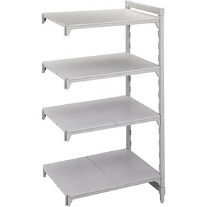 Kunststof inhaakstellingsysteem PREMIUM, legbord b x d = 600 x 600 mm, aanbouwstelling, breedte 635 mm, legbord glad