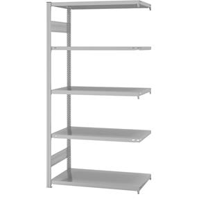 EUROKRAFTpro System-Steckregal, Bauart mittelschwer, kunststoffbeschichtet Regalhöhe 2000 mm Anbauregal, Breite x Tiefe 1000 x 600 mm
