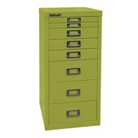 Bisley MultiDrawer™ 29er Serie DIN A4, 8 Schubladen grün