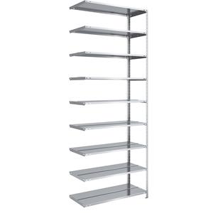 hofe Dossier-schroefstelling, verzinkt, stellinghoogte 2900 mm, dubbelzijdig, aanbouwstelling, breedte x diepte = 1000 x 600 mm