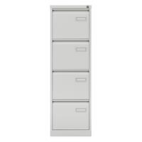 Bisley Hängeregistraturschrank LIGHT, 1-bahnig 4 Schübe, DIN A4 quer lichtgrau, ab 2 Stk