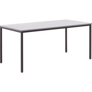 EUROKRAFTbasic Multifunctionele tafel, h x b x d = 720 x 1600 x 800 mm, blad lichtgrijs, frame grijsbruin