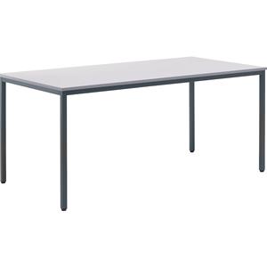 EUROKRAFTbasic Multifunctionele tafel, h x b x d = 720 x 1600 x 800 mm, blad lichtgrijs, frame basaltgrijs