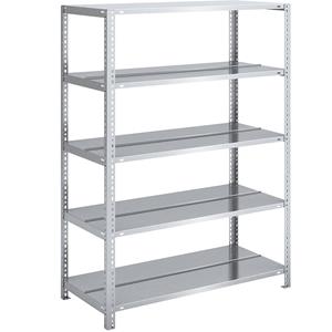 Hofe Leicht-Lagerschraubregal, verzinkt Regalhöhe 1500 mm, Bodenbreite 1000 mm Tiefe 600 mm, Grundregal