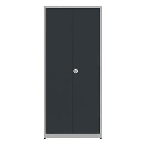 mauser Universele kast, extra hoog, h x b x d = 2200 x 950 x 420 mm, blank aluminiumkleurig / antracietgrijs