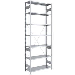 EUROKRAFTpro Magazijn inhaakstelling, verzinkt, lichte constructie, stellinghoogte 3000 mm, basisstelling, breedte x diepte = 1000 x 500 mm