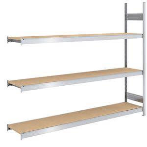 hofe Grootvak-inhaakstelling met spaanplaten, hoogte 2000 mm, breedte 2250 (2 x 1125) mm, veldlast 1200 kg, diepte 500 mm, aanbouwstelling