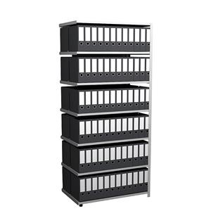 hofe Dossier-schroefstelling, verzinkt, stellinghoogte 2550 mm, dubbelzijdig, basisstelling, breedte x diepte = 1000 x 600 mm