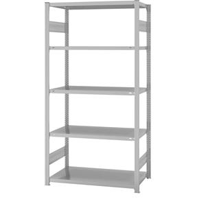 EUROKRAFTpro System-Steckregal, kunststoffbeschichtet Bauart leicht, Regalhöhe 2000 mm Grundregal, Breite x Tiefe 1000 x 600 mm