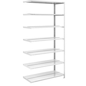 hofe Dossier-schroefstelling, lichtgrijs RAL 7035, stellinghoogte 2200 mm, dubbelzijdig, aanbouwstelling, breedte x diepte = 1000 x 600 mm