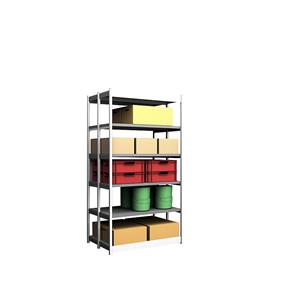 hofe Robuuste inhaakstelling, dubbelzijdig, stellinghoogte 2500 mm, lichtgrijs / verzinkt, legbordbreedte 1325 mm, basisstelling, breedte x diepte = 1325 x 400 mm