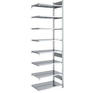 hofe Dossier-inhaakstelling, verzinkt, stellinghoogte 2700 mm, dubbelzijdig, aanbouwstelling, b x d = 750 x 600 mm