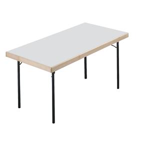 Klapptisch 4-Fuß-Gestell 1500 x 800 mm, Gestell anthrazit, Platte lichtgrau
