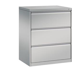 Cp Hängeregistraturschrank ACURADO 2-bahnig, 3 Schübe weißaluminium