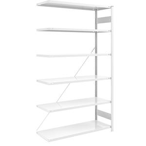 EUROKRAFTpro AntiBak-inhaakstelling, antibacterieel, stellinghoogte 2500 mm, aanbouwstelling, legbordbreedte 1300 mm, legborddiepte 600 mm