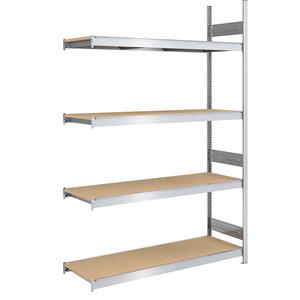hofe Grootvak-inhaakstelling met spaanplaten, hoogte 2500 mm, breedte 1500 mm, veldlast 1750 kg, diepte 600 mm, aanbouwstelling