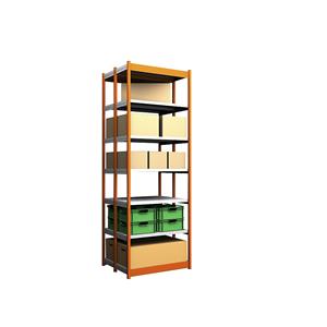 hofe Robuuste inhaakstelling, dubbelzijdig, stellinghoogte 3000 mm, oranje / verzinkt, legbordbreedte 1025 mm, basisstelling, breedte x diepte = 1025 x 400 mm