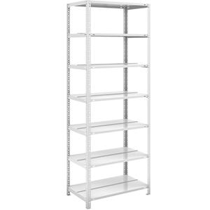 hofe Dossier-schroefstelling, lichtgrijs RAL 7035, stellinghoogte 2200 mm, dubbelzijdig, basisstelling, breedte x diepte = 750 x 600 mm