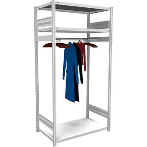 hofe Garderobe-inhaakstelling, h x b x d = 2000 x 1000 x 600 mm, basisstelling