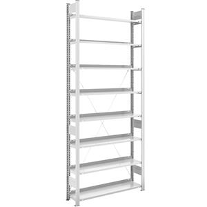hofe Dossier-inhaakstelling, RAL 7035, stellinghoogte 2700 mm, enkelzijdig, basisstelling, b x d = 1000 x 300 mm