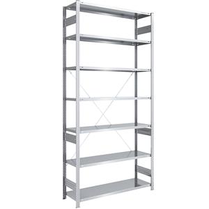 EUROKRAFTpro Grootvak-inhaakstelling, verzinkt, hoogte 3000 mm, veldlast 1700 kg, lichte constructie, basisstelling, b x d = 1300 x 500 mm